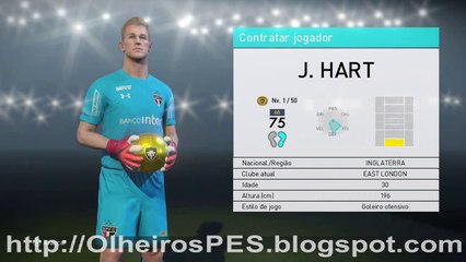 PES 2018 - Combinação de Olheiros para contratar J. Hart do East London
