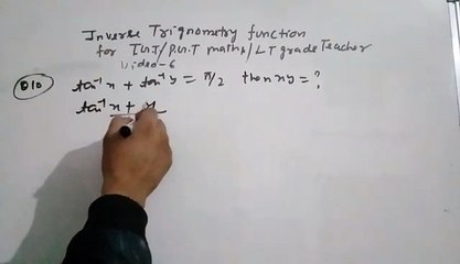 Inverse trignometry function function video 6