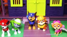 PAW PATROL NickeloDeon Paw Patrol Helps Scooby Doo Catch a Bad Guy Toys Video Parody