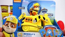 Paw Patrol Toys Surprise Eggs Play Doh Bulldozer for Kids Rubble Construction Toys Play Dough