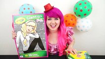 Coloring Barbie & Friends GIANT Coloring Page Crayola Crayons | COLORING WITH KiMMi THE CLOWN