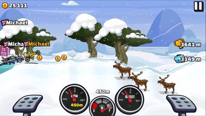Hill Climb Racing 2 Winter Land Adventure 3918m With Buggy #4