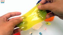 LEARN COLORS Rainbow Slime DIY Fun - Easy How to Make Slime Surprise - Finger Family Nursery Rhymes