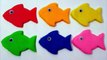 Play Doh Fish Learn Colors Play Doh Modelling Clay Molds Baby Nursery Rhymes For Kids