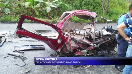 Otra victima del accidente de transito en Atlantida