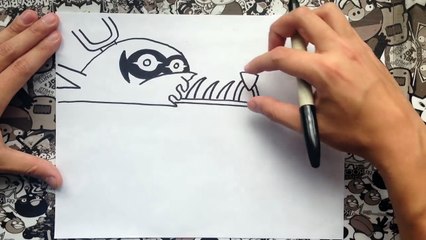 Como dibujar a nightmare foxy de five nights at freddys | how to draw foxy nightmare