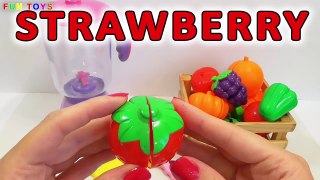 MAGIC Fruit & vegetables Blender Slime Cooking & Learn Names Fruit & vegetables with Toy