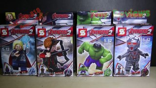 Lego Marvel SuperHeroes Avengers 2 Age of Ultron Sheng Yuan Bootleg Review + Duo Le Pin Comparision