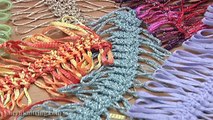 Hairpin Lace Crochet Tutorial 38 The Puff Stitch Beaded Strip