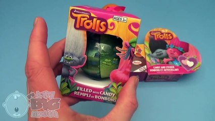 Trolls Party! Opening Trolls Surprise Eggs and Candy!