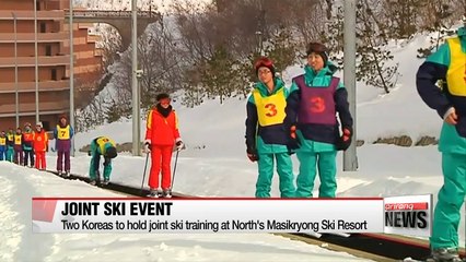 Two Koreas start joint ski training in North Korea