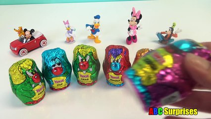 Best Learning Video for Kids Learn ANIMALS Yowie Chocolate Egg Surprise Toys ABC Surprises Disney