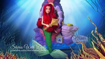 Story for Kids w/ Toys & Dolls !! THE LITTLE MERMAID Family Fun Fairytale With Disney Princess Ariel