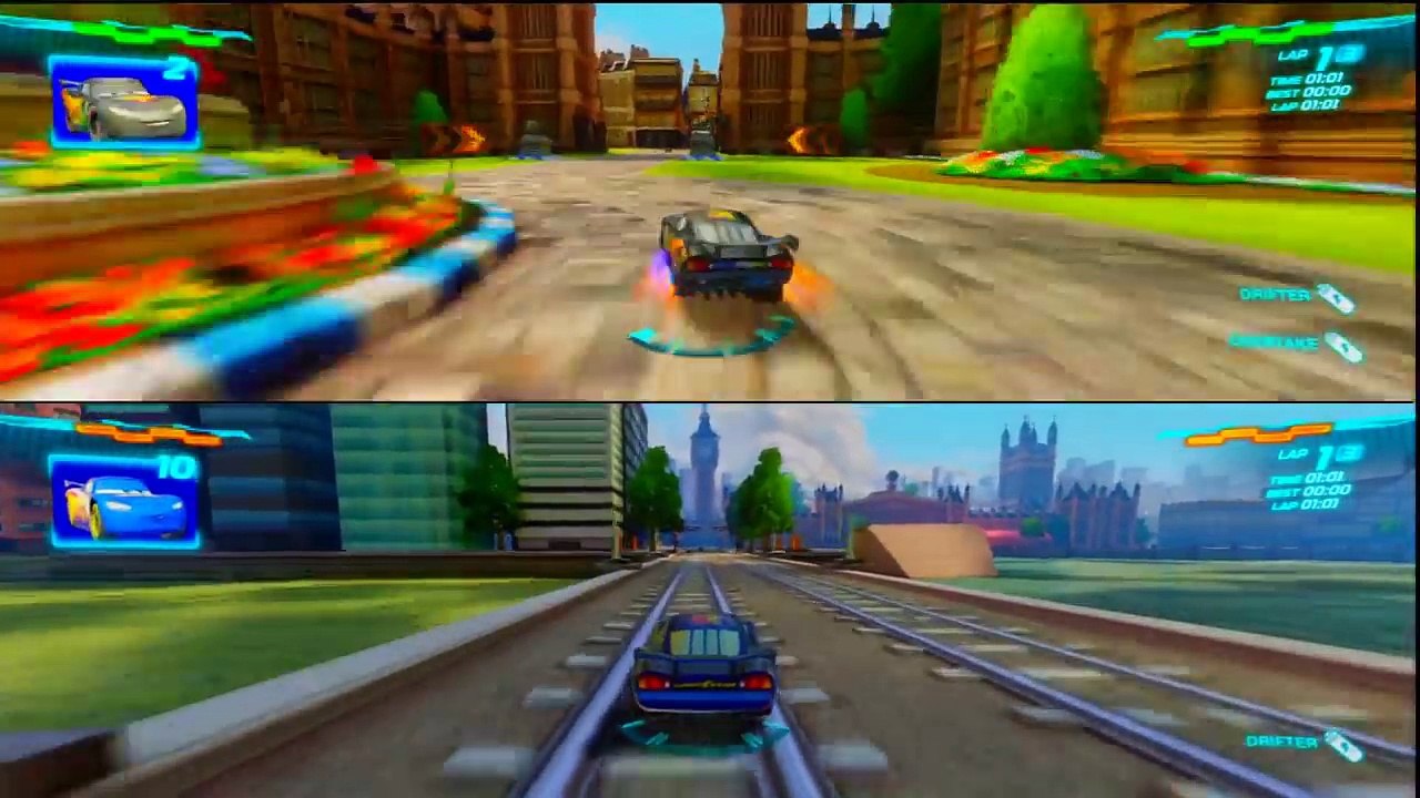 Cars Alive ! Cars 2 Gameplay-Lightyear Lightning VS Carbon Fiber Lightning McQueen