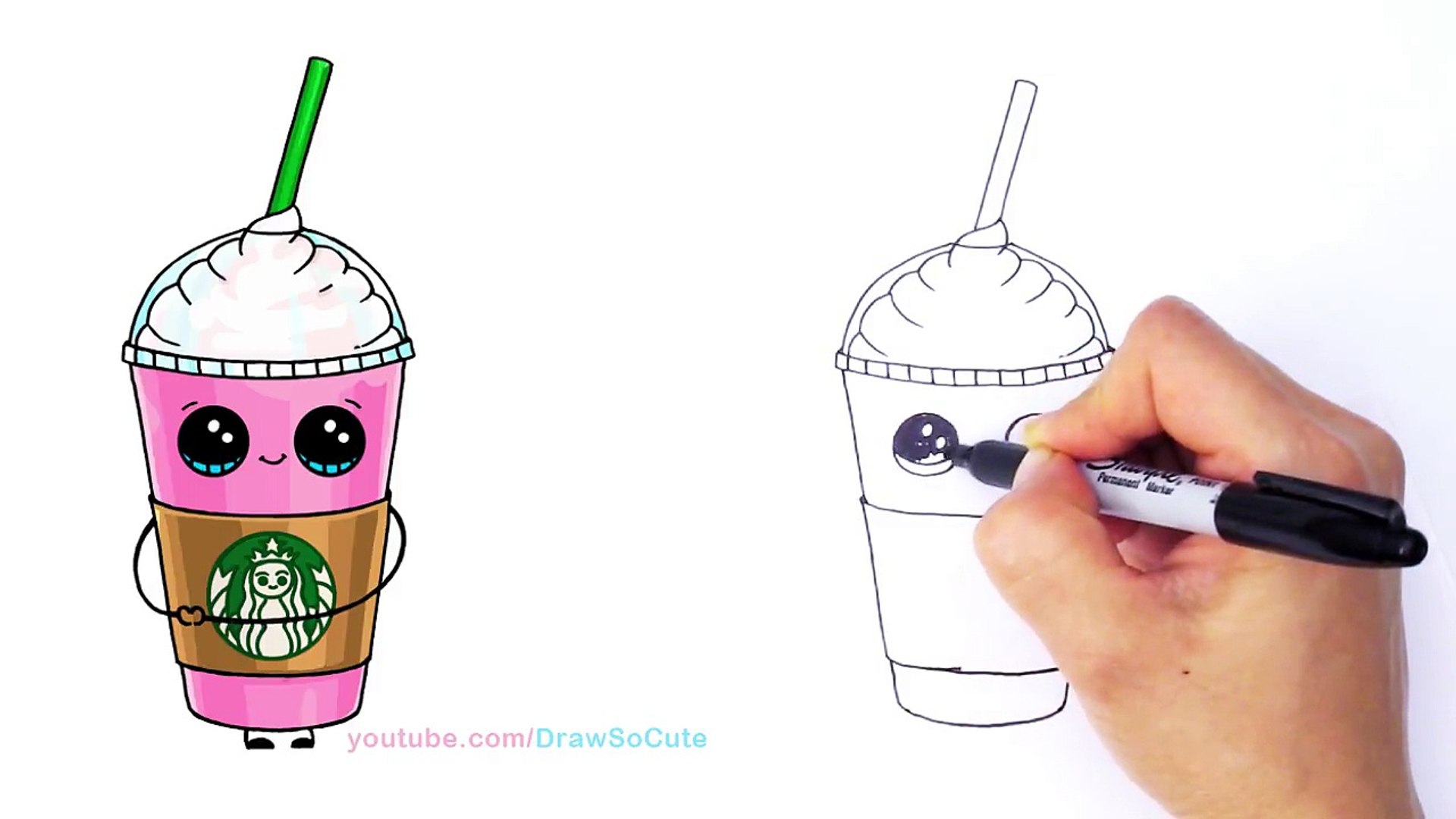 How To Draw A Starbucks Coffee Cup Step By Step Coffee Signatures