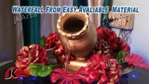DIY How to make waterfall | Easy TableTop Water Fountain | JK Arts 399