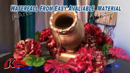 DIY How to make waterfall | Easy TableTop Water Fountain | JK Arts 399