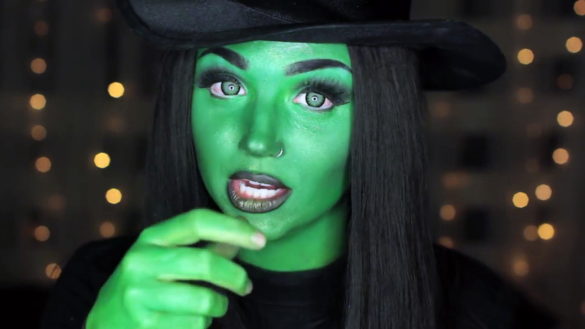 Melted Wicked Witch Of The West Makeup Tutorial. 