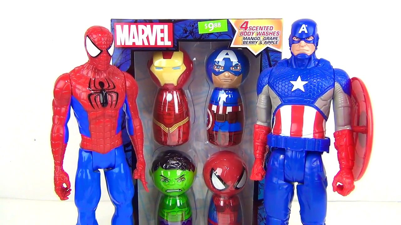 AVENGERS Body Bath Wash, Spiderman, Ironman, Incredible Hulk, Captan America TOYS / TUYC