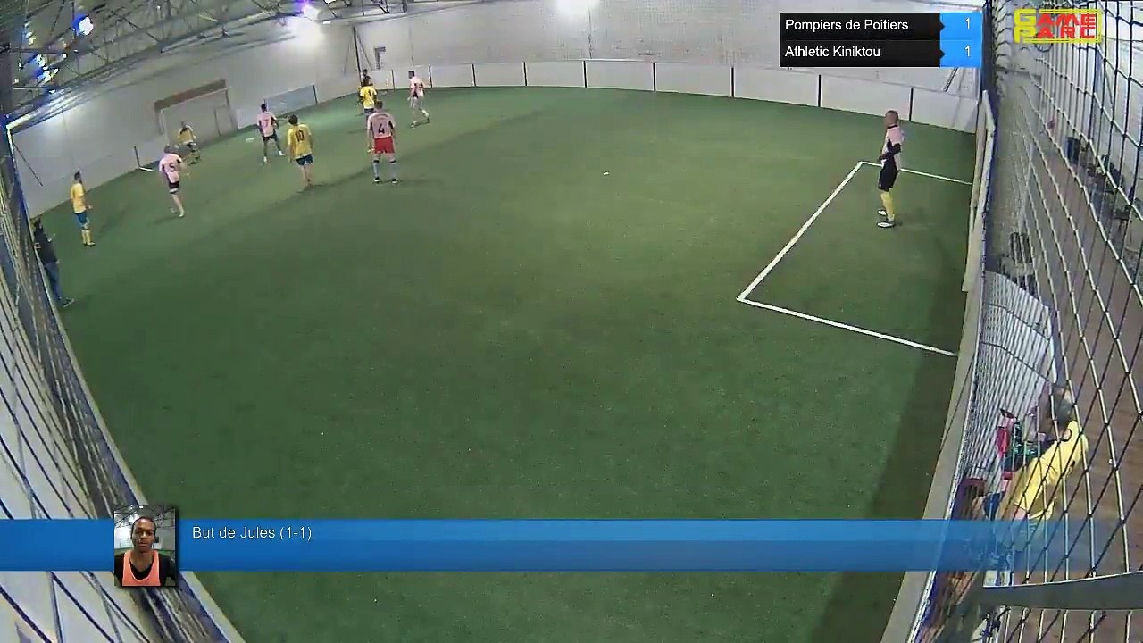 But de Jules (1-1) - Pompiers de Poitiers Vs Athletic Kiniktou - 30/01/18 19:00 - LIGUE 2