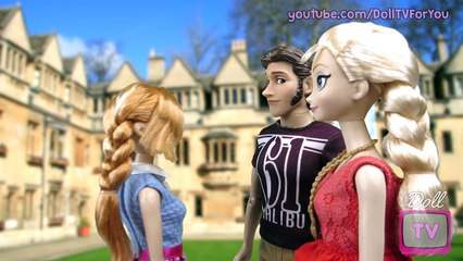 Frozen Doll Series ♥ Elsa is in Danger At Arendelle University?! ♥ Episode 2 Disney Story