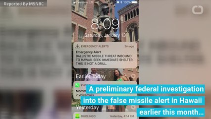Hawaii Missile False Alarm Details Revealed