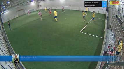 But de Antoine (10-5) - Pompiers de Poitiers Vs Athletic Kiniktou - 30/01/18 19:00 - LIGUE 2