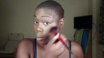 (Crazy)MakeUp Tutorial for Dark-Skinned Black Women| M.A.C Nocturnal Holiday Black & Gold Gift Set