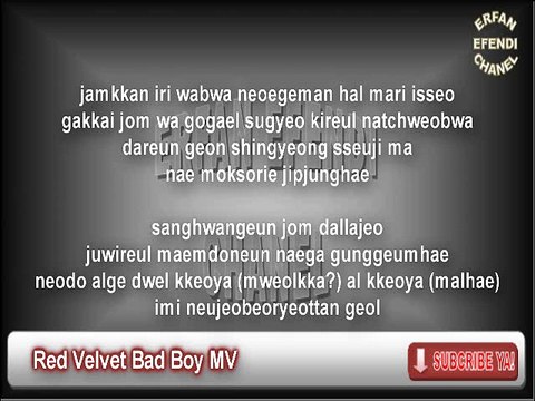 Red Velvet Bad Boy MV Karaoke Lyric Cover Acoustic