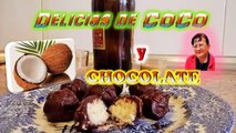 DELICIAS DE COCO Y CHOCOLATE-bombones de san valentin