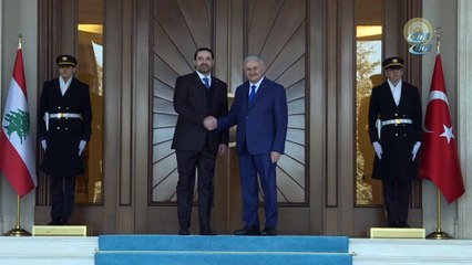 Başbakan Binali Yıldırım, Lübnan Başbakanı Saad Hariri ile görüşüyor