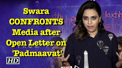 Swara CONFRONTS Media, after her Open Letter on ‘Padmaavat’