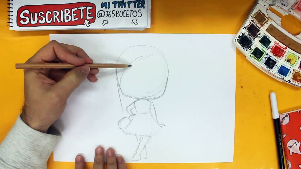 COMO DIBUJAR BARBIE KAWAII PASO A PASO - Dibujos kawaii faciles - How to  draw a Barbie - video Dailymotion