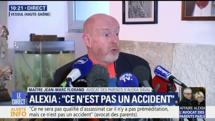 Aveux de Jonathan Daval: "Le coup a été très dur a encaissé", dit l'avocat des parents d'Alexia