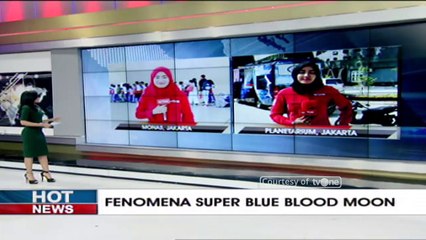 Begini Antusias Warga di Monas Jelang Persiapan Fenomena Super Blood Moon