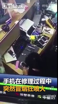 Un Iphone devient un lance flammes