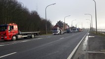 Hommage des dépanneurs aux funérailles de Daniel Charlier