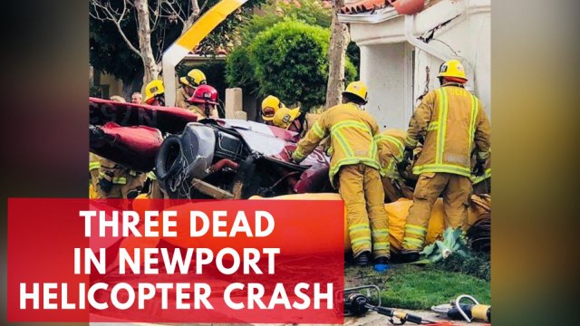 Fatal helicopter crash at Newport Beach