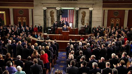 ترامب يدعو في خطابه حول حال الاتحاد الى الوحدة بعد عام مضطرب