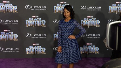 Marsai Martin "Black Panther" World Premiere Purple Carpet