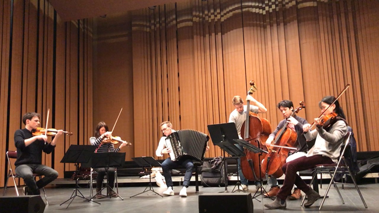 Répétitions avant l’ouverture de la Folle journée