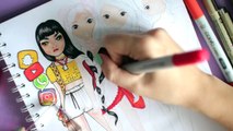 Topmodel | YouTube Girl malen | How to draw Socialmedia girls || Foxy Draws