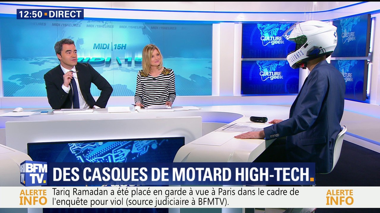 Des casques de motard high-tech