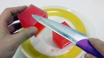 무지개 블럭 정사각형 푸딩 만들기 요리 레시피 장난감 DIY How to Make Rainbow square block Pudding Recipe Cooking Toys