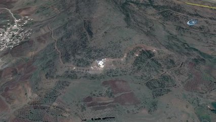 İşte Bombalanan Darmık Dağı'ndaki Abdullah Öcalan Posteri