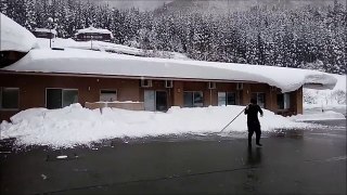 Japan cleaning snow