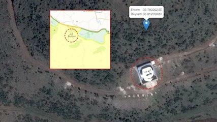 Bülbül Beldesi Yakınlarındaki Terör Elebaşı Öcalan Görüntüsü ABD'nin YPG İddiasını Çökertti!