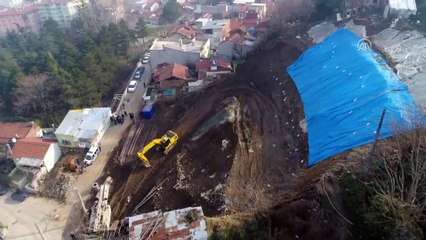 Yıldırım ilçesindeki toprak kayması - BURSA