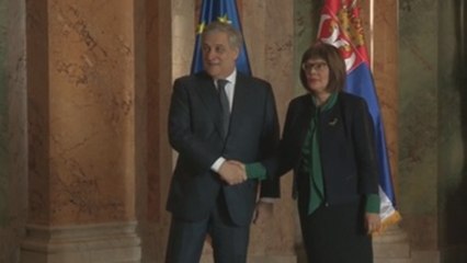 Tajani aboga por intensificar el diálogo entre Serbia y Kosovo