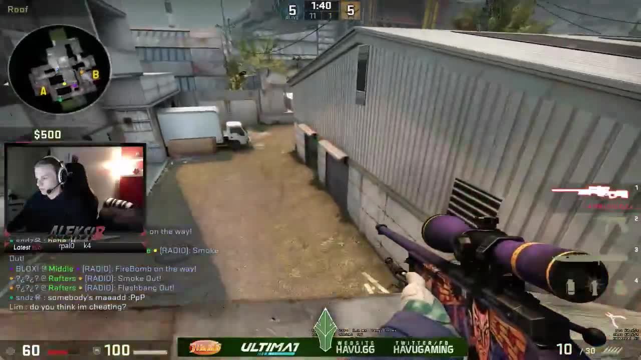 Crazy how calm he stays during this insane ace!